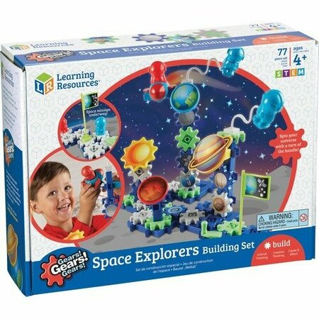 LEARNING RESOURCES SET, BUILDING, SPACE, GEARS LRNLER9217